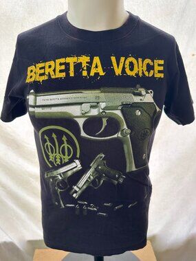 Beretta Voice Men's Black T Shirt Size Small Survivors